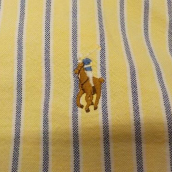 Ralph Lauren Pony Logo Men's Dress Shirt Size XLCasual Striped Collared Button - Picture 4 of 8